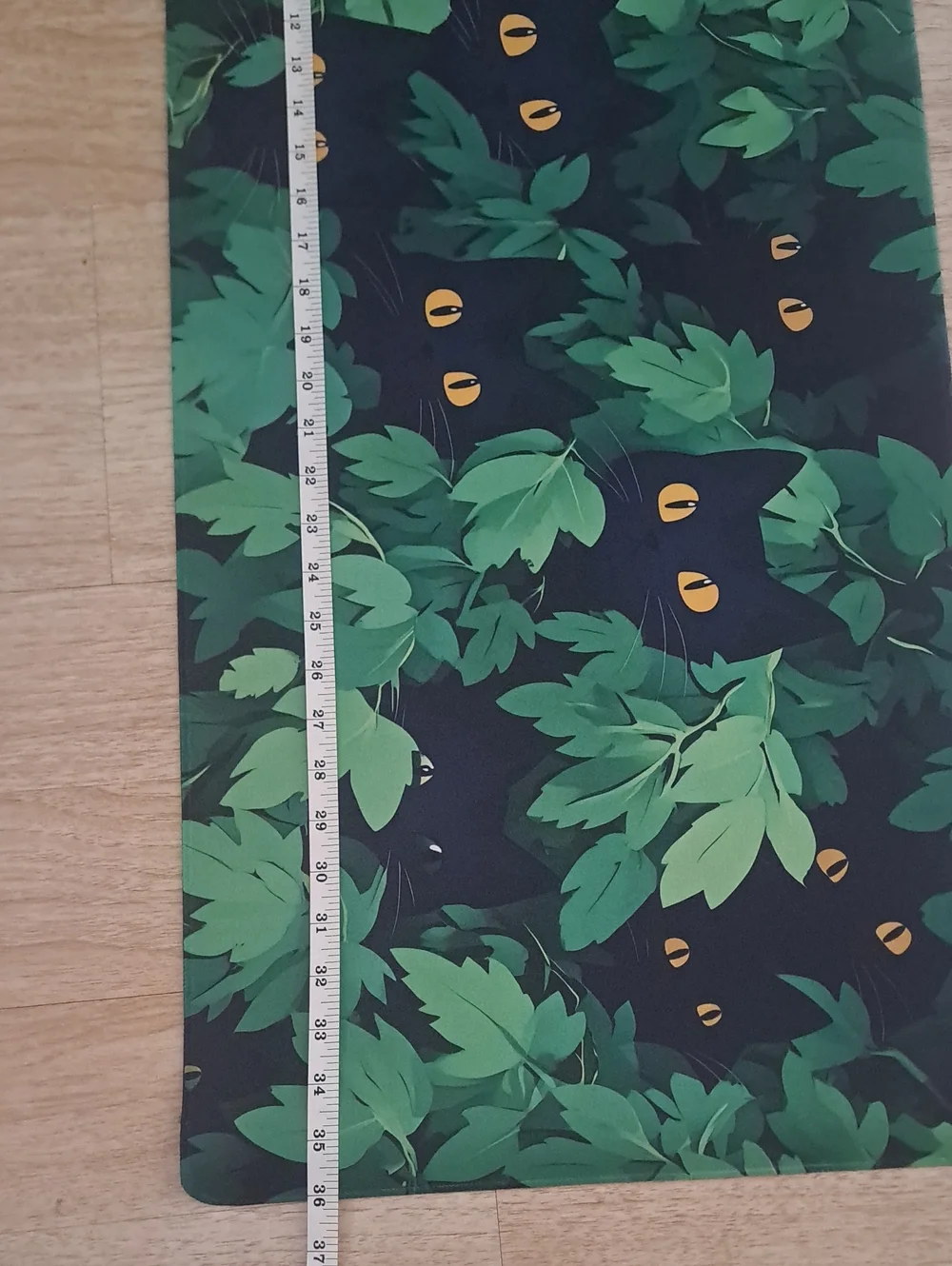 Green Jungle Cat Desk Mat – Home Office Mouse Pad